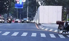 Trotoar Gasibu Ditutup untuk Penataan Ulang