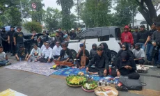 Ratusan Warga Gelar Ruwatan di Kantor ATR/BPN Bogor, Soroti Mafia Tanah