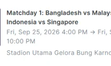 Cek Cara Beli Tiket Timnas Indonesia vs Singapura di Laga FIFA Asean Cup 2026