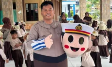 Edukasi Lewat Badut Polisi Bawa Satlantas Polres Tasikmalaya Raih Penghargaan