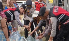 Water Cannon Polres Tasikmalaya Beralih Fungsi, Antar Air Bersih ke Warga Tanjungjaya