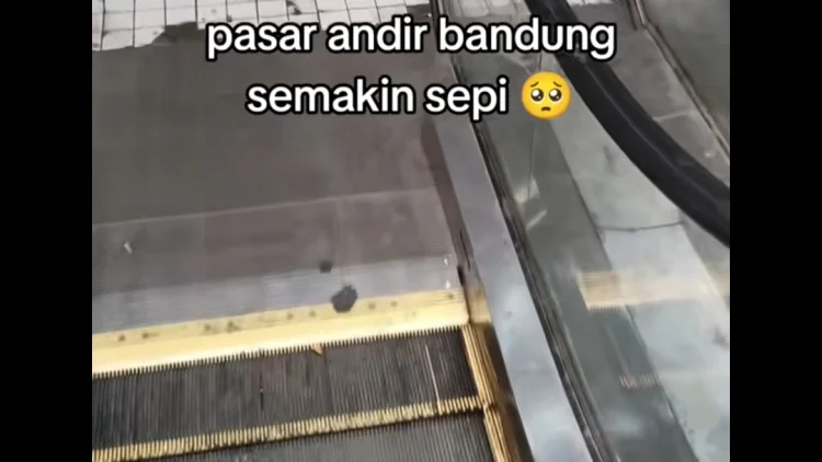 Pasar Andir Bandung Semakin Sepi, Banyak Toko Tutup hingga Eskalator Mati
