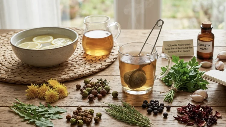 7 Bahan Herbal Alami yang Efektif Atasi Penumpukan Cairan dan Perut Kembung