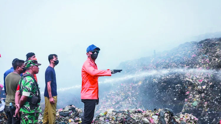 Galuga Terbakar Sampah Telantar