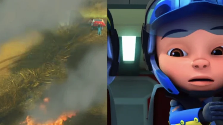 Unggahan Kartun Upin Ipin Diduga Sindir Karhutla di Indonesia, Banjir Reaksi Warganet