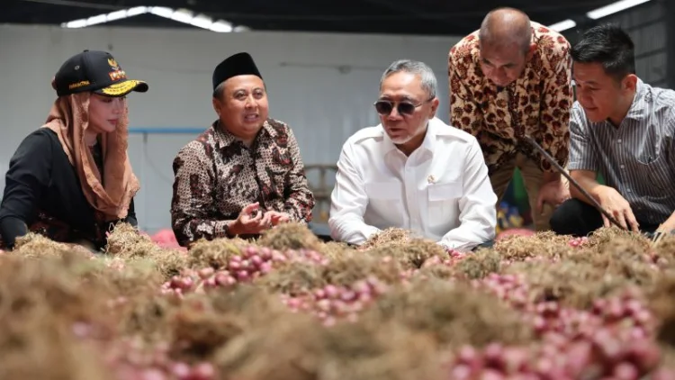 Bawang Merah Brebes Diekspor ke Thailand, Zulhas Dorong Pasar Petani Makin Luas