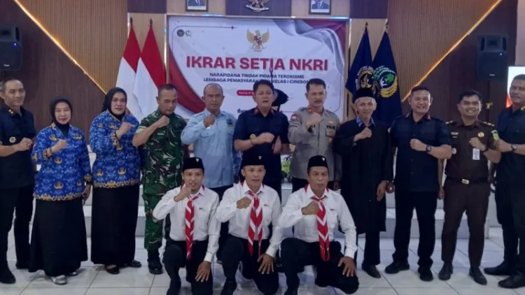 Tiga Napi Terorisme di Lapas Cirebon Ikrar Setia kepada NKRI