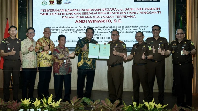 bank bjb syariah Terima Penyerahan Aset Senilai Rp25,9 Miliar dari Kejaksaan