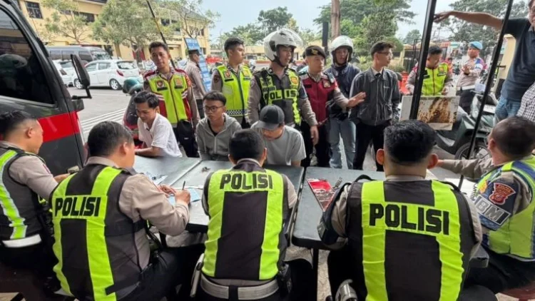 Polres Cianjur Gencarkan Razia Secara Acak Menjaring Pengguna Knalpot Bising