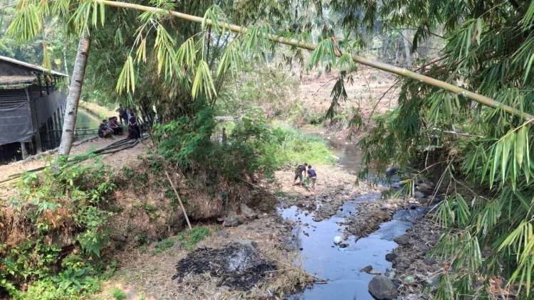 Jasad Bayi Perempuan Ditemukan di Aliran Sungai Cibodas Girang Tasikmalaya