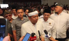 Hadiri Pelantikan, Dedi Mulyadi Minta PWI Jabar Jaga Marwah Pers