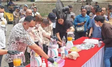 Cimahi dan KBB Musnahkan 133 Kg Tembakau Sintetis hingga 5.252 Knalpot Brong