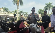 Polresta Bandung Tangkap Tiga Pelaku Penggelapan 18 Unit Motor