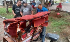 Di Kabupaten Bogor, Becak Listrik Dibagikan pada HUT Prabowo Subianto