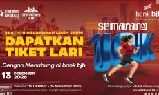 bank bjb Ajak Masyarakat Ikut Semarang 10K 2026, Cukup Menabung Bisa Dapat Tiket LarI