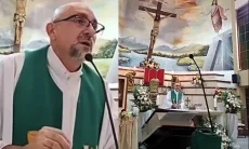 Kecelakaan Tragis, Detik-Detik Salib Raksasa Jatuh Timpa Kepala Pastor saat Live
