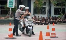 Satlantas Polres Tasikmalaya Bekali Siswa SMAN 1 Singaparna Keselamatan Berkendara