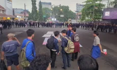 Demo BEM SI Jabar di Simpang Dago, Lalu Lintas Bandung Dialihkan