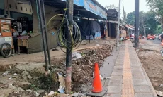 Proyek Drainase dan Trotoar Jalan Demang Hardjakusumah Cimahi Capai 96 Persen