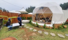 Mahkota Sangkuriang Cisarua Bandung Barat, Resort Glamping Kubah dengan Private Pool