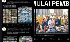 Unggahan Setkab Viral Usai Klaim Foto GBLA di Tangerang dan Ada Sosok Jokowi