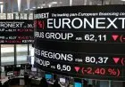 Saham Prancis Ditutup di Zona Merah, Indeks CAC 40 Tumbang 2,02 Persen