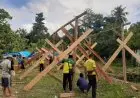 Relawan Askar Kauny Bangun Masjid Darurat di Mamuju