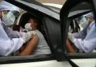 Foto: Vaksin Covid-19 bagi Pengemudi Transportasi Daring