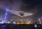 Genesis Pecahkan Rekor Terbangkan 3.281 Drone di Langit China