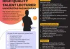 Unpad Buka Rekrutmen Dosen Lewat Program "High Quality Talent Lecturer",  Ini Persyaratannya