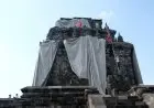 Balai Konservasi Borobudur Lepas Terpal Penutup Candi Mendut