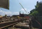 Crane Terguling di Proyek Double Track Bogor-Sukabumi, Ini Kata Saksi Mata Kejadian