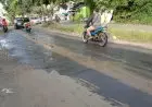 Warga Keluhkan Ceceran Tanah Proyek Jalur Ganda di Jalan Pahlawan Batutulis 