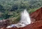 Terdampak Proyek Double Track, Pipa Tirta Pakuan Pecah