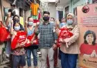 PPKM di Perpanjang, Repdem Bagikan Sembako Bagi Para Janda