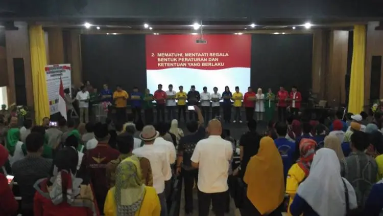Deklrarasi Damai Pemilu 2019 di Purwakarta Sepi Peserta