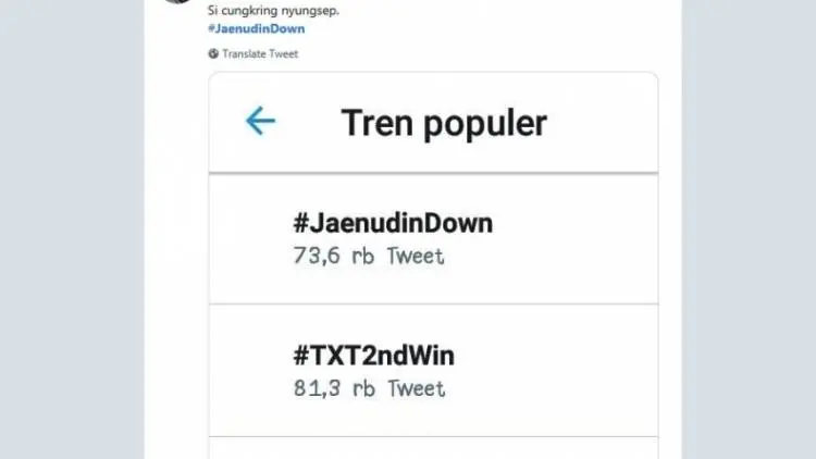 Heboh Tagar Aneh #Jaenudindown, Tiba-tiba Melejit di Twitter
