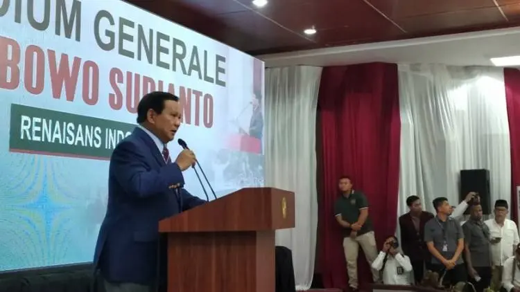 Inilah Pidato Kebangsaan Prabowo di Podium Universitas Kebangsaan