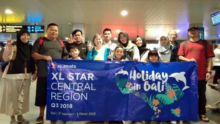 XL Axiata Berangkatkan 30 Mitra Outlet Liburan ke Bali