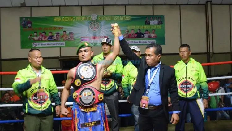 Anggota Kodim 0611 Garut Ditantang Petinju Thailand