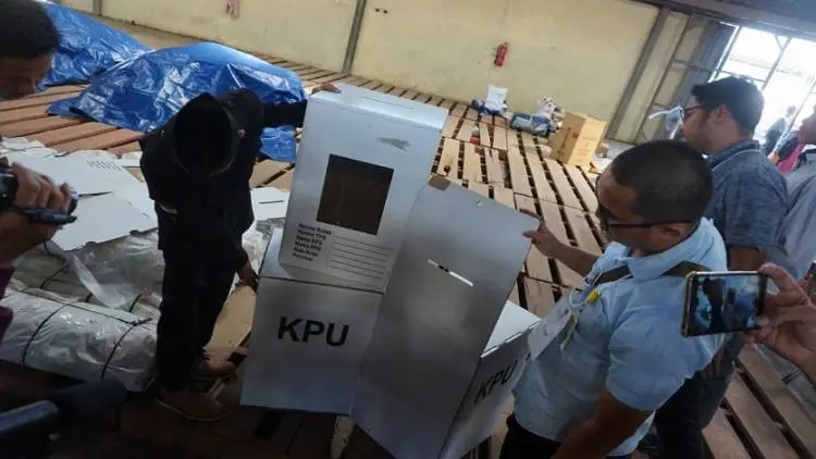 30 Kotak Suara Pemilu 2019 di Tasikmalaya Rusak