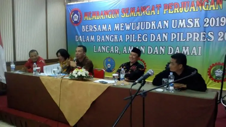 KSPSI Jabar Dukung Pemilu 2019 Damai