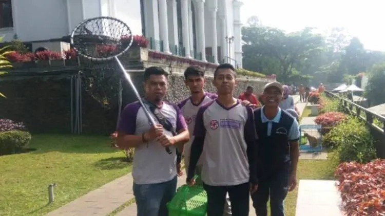 Petugas Rumah Sakit Hewan Serbu Gedung Sate, Tangkap Kucing Liar