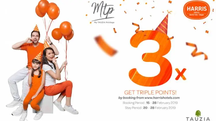 Semarak Triple Point di Ultah Ke-7 HARRIS Hotel Sentul City
