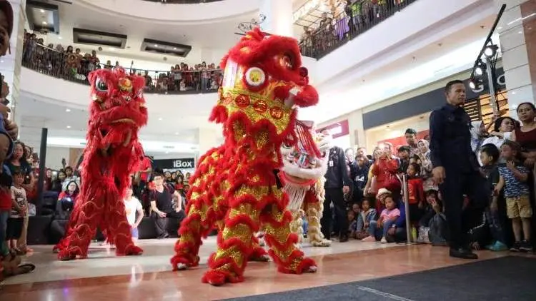 Imlek, Barongsai Ramaikan Mal IP dan BIP