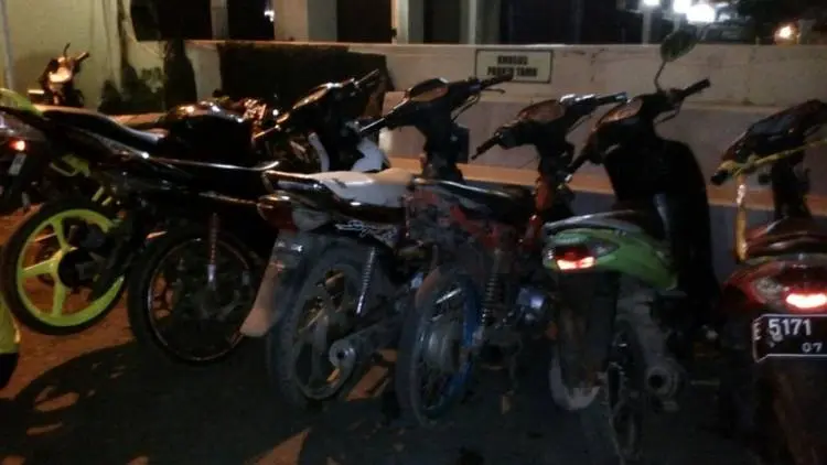 Polres Indramayu Sita Kendaraan Bermotor Tanpa Surat