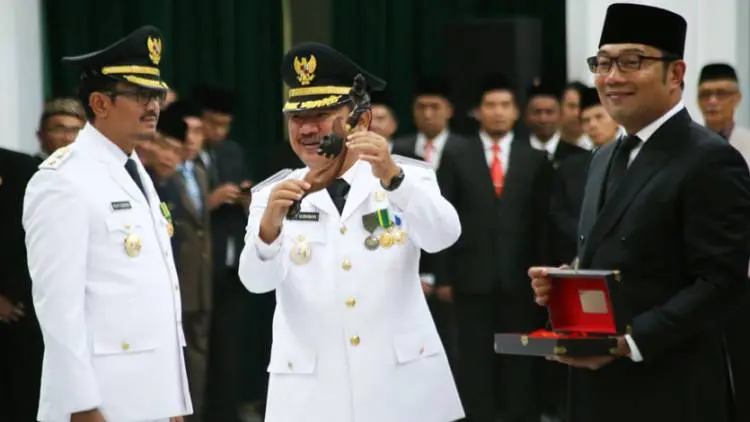 Rudy-Helmi Dilantik Lagi, Ini yang Diingatkan Ridwan Kamil