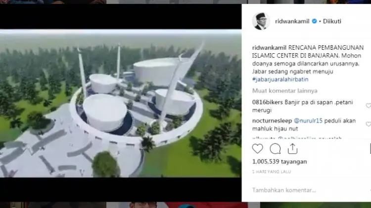 Ridwan Kamil Islamic Center di Banjaran