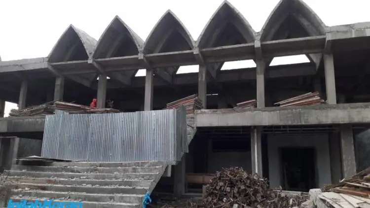 Dinas PUPR Lanjutkan Pembangunan Masjid Agung 