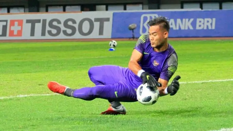 Pelatih Singapura Puji Penampilan Kiper Andritany